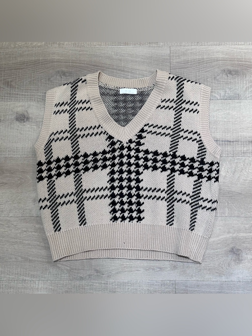 Oak + Fort Plaid Sweater Vest